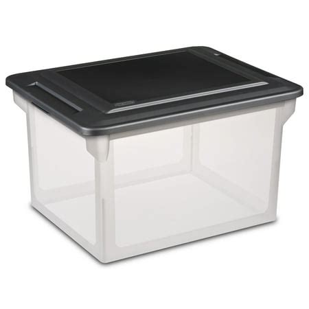 steri-file metal boxes|sterilite file box black.